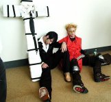 sleepy Wolfwood and Vash